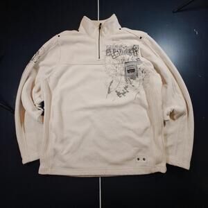Point Zero Men's Cream and White Sweatshirt